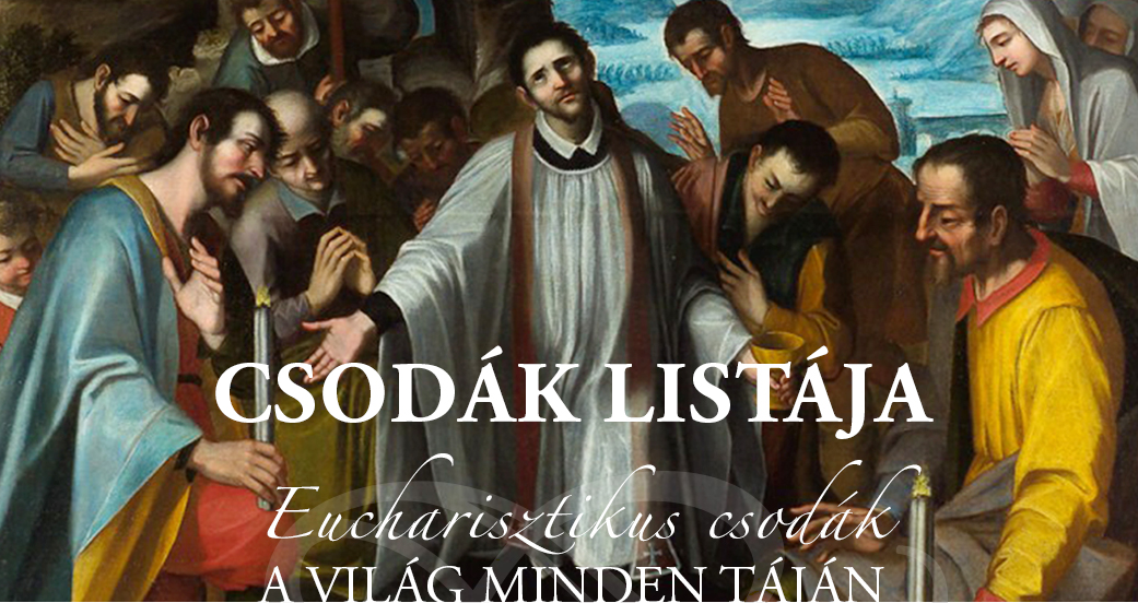 Eukarisztikus csodákról készült kiállítás digitálisan megtekinthető