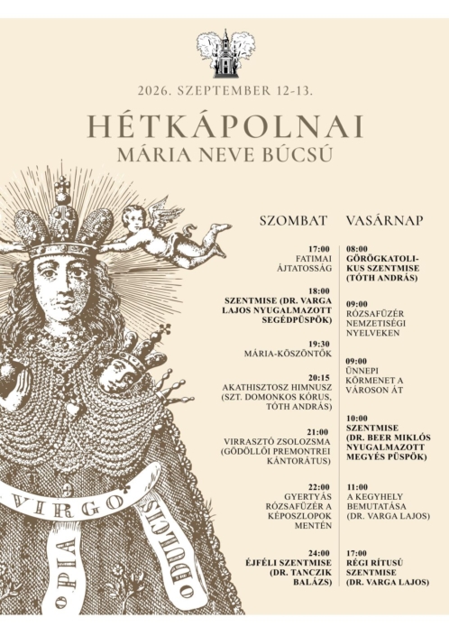 Hétkápolnai Mária neve búcsú 2026 (1)
